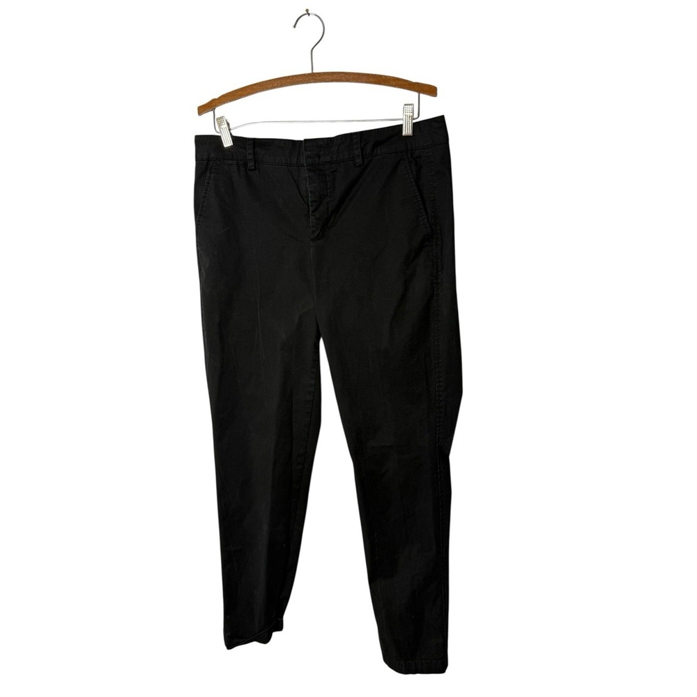 Vince stretch twill trouser pant size 12‎ Black womens